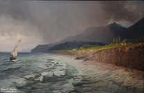 Лагорио Л.Ф. (1827-1905). Морской пейзаж. 1900. Холст, масло
