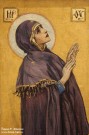 Нестеров М.В. (1862-1942). Богоматерь и Иоанн. Картон мозаичной композиции Храма Воскресения Христова. Фрагмент: Богоматерь. 1895-1896. Холст, масло