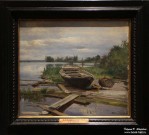Аладжалов М.Х. (1862-1934). Пейзаж. На озере. Холст на картоне, масло