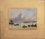 Рабус К.И. (1800-1857). Прогулка по озеру Сенеж. 1849. Картон, масло