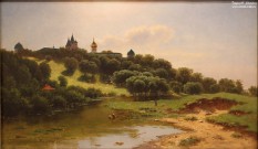 Каменев Л.Л. (1833/4-1886). Саввино-Сторожевский монастырь под Звенигородом. 1860-е. Холст, масло
