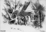 Алексей Мясников. Летний свет. 2024. Бумага, уголь