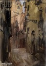 Алексей Мясников. Готический квартал. Барселона. 2010. Бумага, гуашь