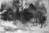 Алексей Мясников. Оттепель. 2025. Бумага, уголь