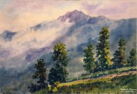 Иван Ворожейкин. Туман. 2025. Бумага, акварель