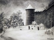 Иван Ворожейкин. Снежный день. 2023. Бумага, карандаш