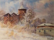 Иван Ворожейкин. Старая башня. 2020. Бумага, акварель