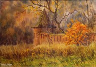 Иван Ворожейкин. Монастырская стена. 2020. Бумага, акварель