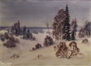 Иван Ворожейкин. На Ветлуге. 2025. Бумага, акварель