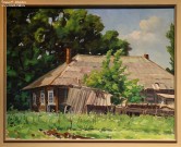 Иван Ворожейкин. Старый дом. Село Богородское. 2023. Холст, масло