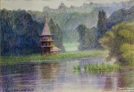 Иван Ворожейкин. Село Корба. 2019. Бумага, цветные карандаши