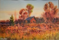 Иван Ворожейкин. На закате. 2025. Бумага, акварель