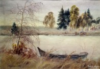 Иван Ворожейкин. Старая лодка. 2016. Бумага, акварель