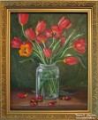 Пчеляков Б.А. ''Тюльпаны''. 2011 г. Холст, масло