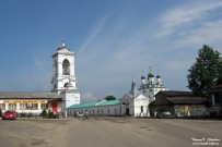 Мстёра, площадь Ленина. Вид на Свято-Богоявленский мужской монастырь