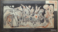Дыдыкин А.А. Красный дозор. 1932 г. Эскиз будущей росписи. Государственный музей Палехского искусства. Фото Татьяны Шепелевой