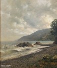 И.И. Левитан. Крымский пейзаж. Фрагмент. 1887 г.. Фоторепродукция Татьяны Шепелевой