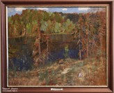И.И. Левитан. Озеро в лесу. Конец 1890. Дар Ф.Е. и Е.Ф. Вишневских. Фоторепродукция Татьяны Шепелевой