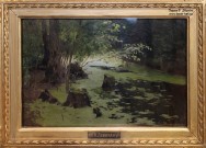 И.И. Левитан. Речная заводь. Прудик. 1880-е гг.. Фоторепродукция Татьяны Шепелевой