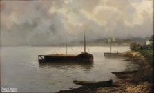 И.И. Левитан. Волга. Фрагмент. 1889 г. Дар Ф.Е. Вишневского, Москва. Фоторепродукция Татьяны Шепелевой