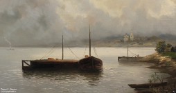 И.И. Левитан. Волга. Фрагмент. 1889 г. Дар Ф.Е. Вишневского, Москва. Фоторепродукция Татьяны Шепелевой