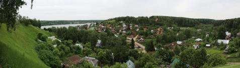 Панорама Плёса с Соборной горы. Фото Татьяны Шепелевой