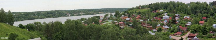 Панорама Плёса с Соборной горы. Фото Татьяны Шепелевой
