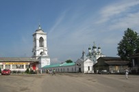 Мстёра, площадь Ленина. Вид на Свято-Богоявленский мужской монастырь
