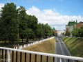 Вид на площадь Минина с пешеходного мостика у Никольской башни Нижегородского кремля. Июль 2010 г.
