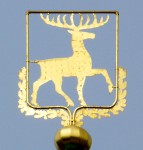 Золотой олень - символ Нижнего Новгорода - венчает Дмитриевскую башню Нижегородского кремля
