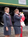 Юные железнодорожники открывают юбилейный праздник. Фото Галины Яковлевой. 29 августа 2014 года