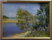 Бобин Е.М. На реке Вишера. 2013. Фоторепродукция Татьяны Шепелевой